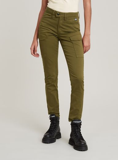 Blossite G-Shape Army High Skinny Pants